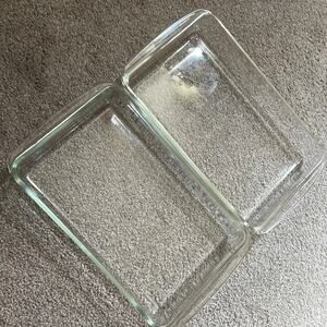 2-Pyrex Glass Baking Dish VINTAGE!